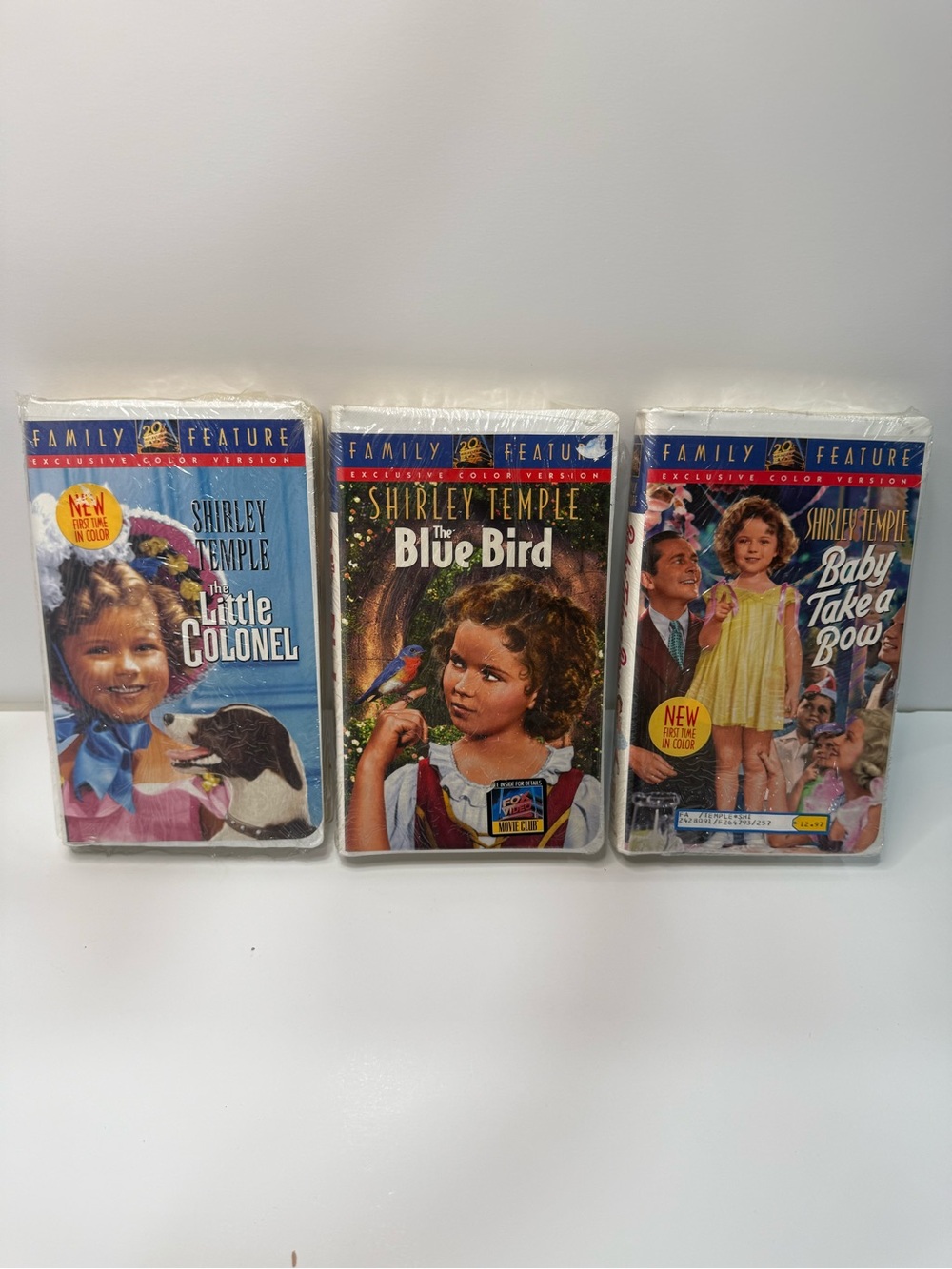 Shirley Temple Classic VHS Collection - Little Colonel, Blue Bird, Baby Take Bow